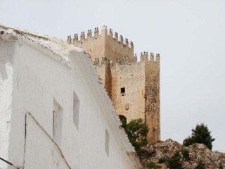 Photo du village et du chteau de Velez Blanco...