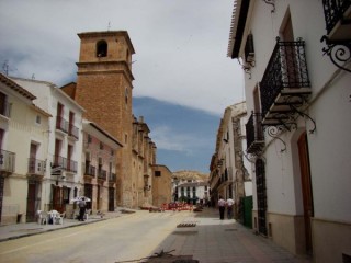 Photo du village et du chteau de Velez Blanco...