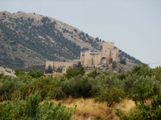 Photo du village et du chteau de Velez Blanco...