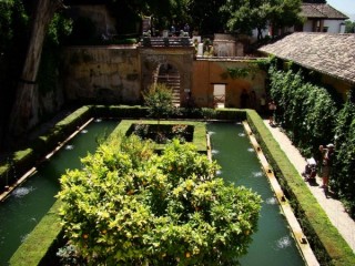 Les jardins depuis les galeries