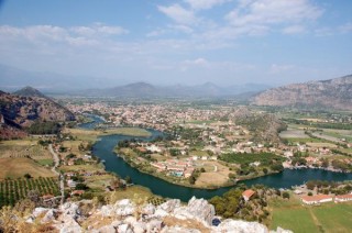 Dalyan vue depuis les collines