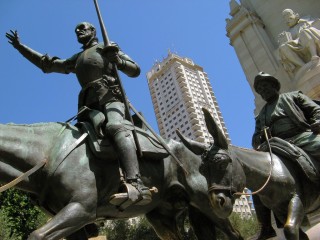 Don Quichotte et Sancho Panza à Madrid