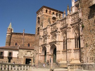 Faade du monastre de Guadalupe