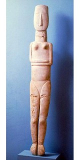 Figurine cycladique - Musée national d’Athènes