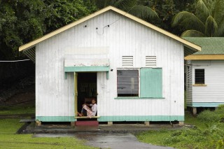 Habitat traditionnel à Levuka (Ovalau)