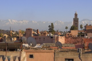 L'Atlas vu depuis Marrakech