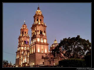 La cath�drale de Morelia de nuit