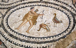 La mosaque d'Hercule (dtail)