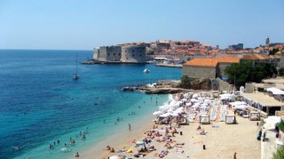 La petite plage de Dubrovnik