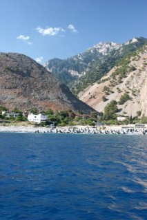 La sortie des gorges de Samaria