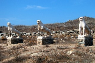 La terrasse des lions de Naxos