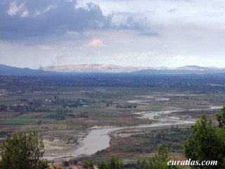 La vallée du Semanit vue de Berat