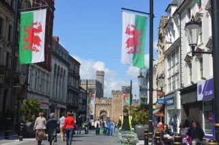 Le centre-ville de Cardiff