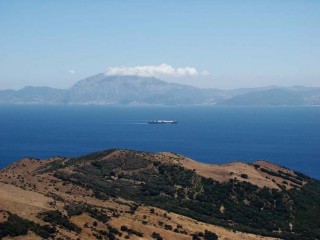 Le dtroit de Gibraltar vu depuis l'Andalousie