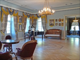 Le grand salon du manoir de Palmse