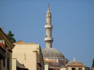 Le minaret de la mosque Suleyman  Rhodes