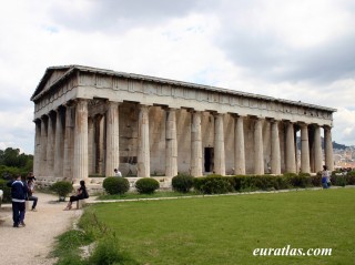 Le temple d'Héphaïstos ou Théseion à Athènes