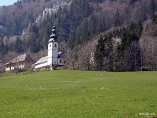 L'église Sainte Anne à Ljubelj