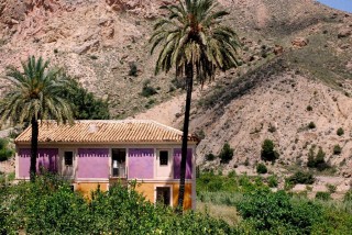 Maison et palmiers dans la vallée de Ricote