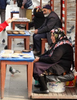 Marchands de graines de pigeons