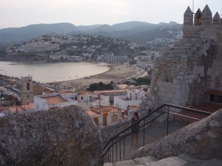 Peniscola vue depuis le palais du Pape Luna