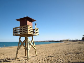 Poste de Vigile sur la plage de Vinaros