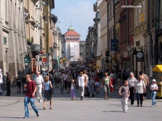 Rue piétonne de Cracovie