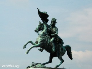 Statue de l'archiduc Charles sur la Heldenplatz