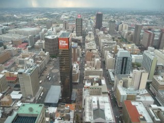 Top of Africa : Johannesburg vue du ciel