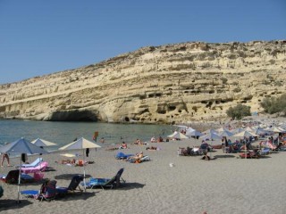Trs belle plage de Matala
