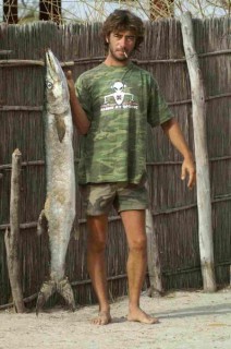 Un beau barracuda au campement de pche Hakuna Mat...