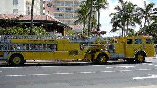 Un camion de pompiers d'Honolulu