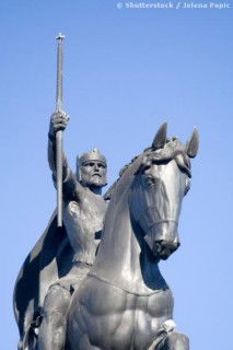 Une statue du roi Tomislav