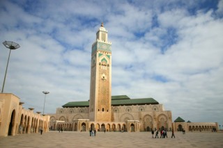 Vue d'ensemble de la mosque Hassan II