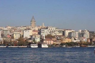 Vue sur istanbul et la tour galata
