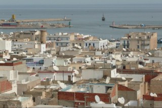 Vue sur le port depuis les toits de Sousse