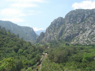 Vue sur le site d'Olympos
