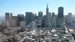 Vue sur les gratte-ciel du Financial District