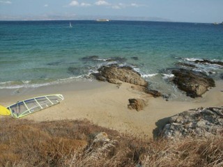 Windsurf sur la plage