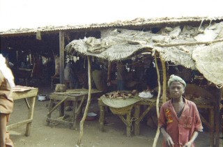 Les bouchers du grand march.