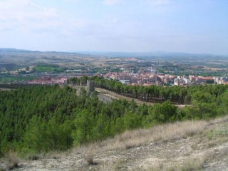 Vue de Calatayud depuis la forteresse arabe