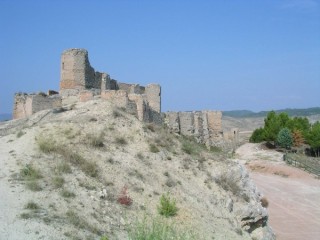 Vue de la forteresse d'origine arabe qui domine...