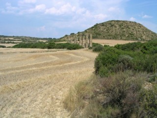 Aqueduc et ruines romaines de Layana (Aragon)