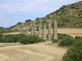 Aqueduc et ruines romaines de Layana (Aragon)