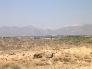 Chteau-Monastre de Monte Aragon : vue depuis le...
