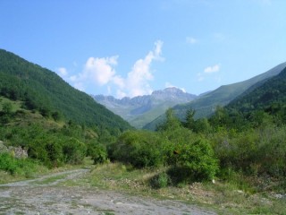 Vue des Pyrnes depuis Linas de Broto (Pyrnes...