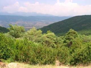 Vue des Pyrénées depuis le Mirador du Puerto de... Vue des Pyrénées depuis le Mirador du Puerto de...