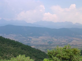 Vue des Pyrnes depuis le Mirador du Puerto de...