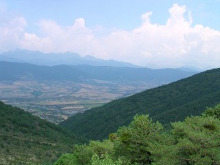 Vue des Pyrnes depuis le Mirador du Puerto de...