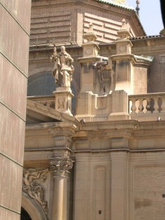 Saragosse : détail de la Virgen del Pilar